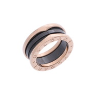 ブルガリ B.ZERO1リング #48 ゴールド K18ピンクゴールド PG/ブラックセラミック レディース ジュエリー 【中古】【jewelry】
