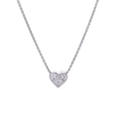 ブルガリ クオーレ ネックレス シルバー 332356 K18ホワイトゴールド WG レディース ジュエリー 【中古】【jewelry】