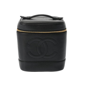 シャネル バニティ ブラック A01998 キャビアスキン レディース バッグ 【中古】【bag】