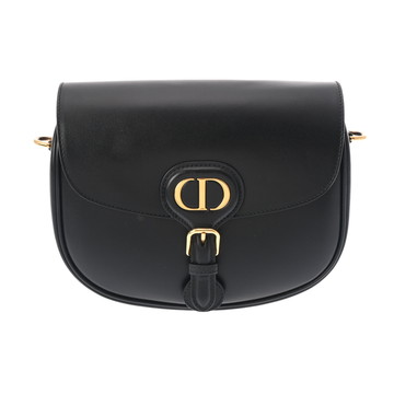 ディオール BOBBYバッグ ミディアム ブラック M9319UMOL_M900 ボックスカーフ レディース バッグ 【中古】【bag】