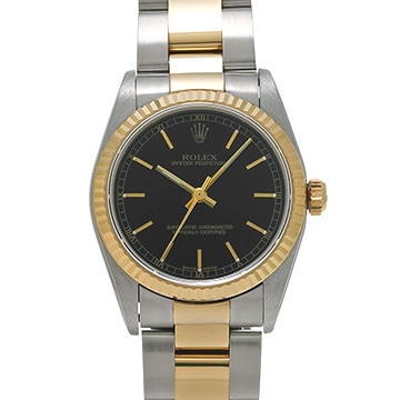 ロレックス オイスターパーペチュアル 77513 ブラック ユニセックス 時計 【中古】【wristwatch】