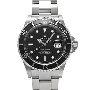 ロレックス サブマリーナ デイト 16610 ブラック メンズ 時計 【中古】【wristwatch】