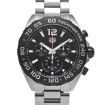 タグ ホイヤー フォーミュラ1 クォーツ クロノグラフ CAZ1010.BA0842 ブラック メンズ 時計 【中古】【wristwatch】