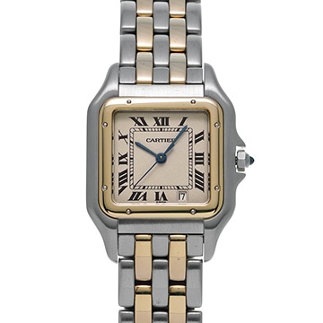 カルティエ パンテール MM 187949 アイボリー レディース 時計 【中古】【wristwatch】