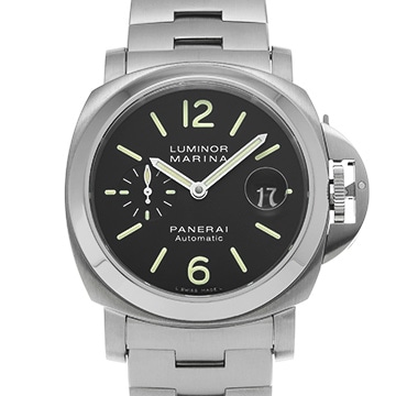 パネライ ルミノールマリーナ オートマティック PAM00299 ブラック メンズ 時計 【中古】【wristwatch】