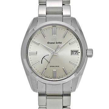 グランドセイコー ヘリテージコレクション スプリングドライブ SBGA437 シルバー メンズ 時計 【中古】【wristwatch】