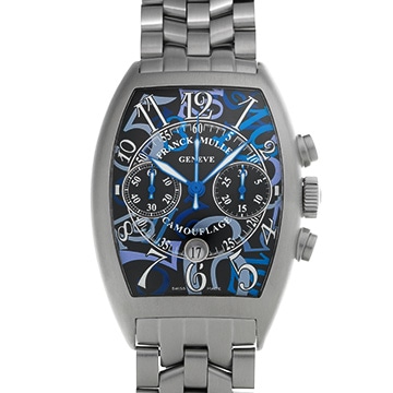 フランクミュラー カサブランカ カモフラージュ 8883CCCDTBR CAMOUFLAGE AC ブルー メンズ 時計 【中古】【wristwatch】