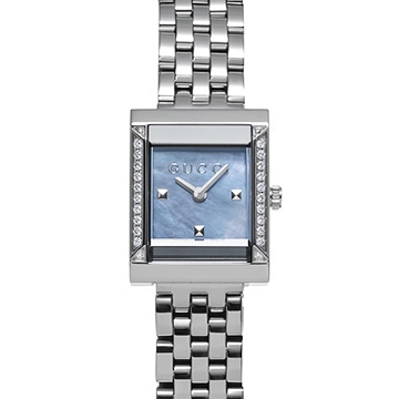 グッチ Gフレーム YA128404 ブラックシェル レディース 時計 【中古】【wristwatch】