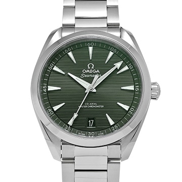 オメガ シーマスター アクアテラ コーアクシャル マスタークロノメーター 220.10.41.21.10.001 グリーン メンズ 時計 【中古】【wristwatch】