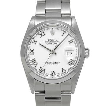 ロレックス デイトジャスト 16200 ホワイト メンズ 時計 【中古】【wristwatch】