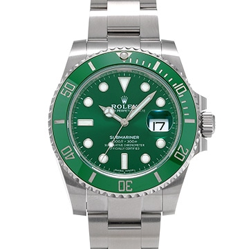 ロレックス サブマリーナ デイト 116610LV グリーン メンズ 時計 【中古】【wristwatch】