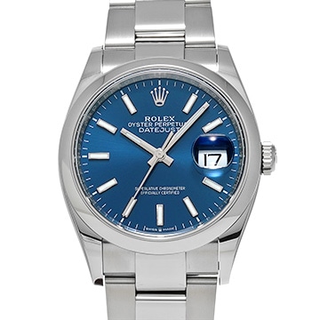 ロレックス デイトジャスト 36 126200 ブライトブルー メンズ 時計 【中古】【wristwatch】