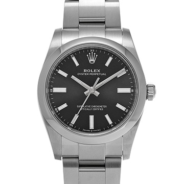 ロレックス オイスターパーペチュアル 34 124200 ブライトブラック ユニセックス 時計 【新品】【wristwatch】
