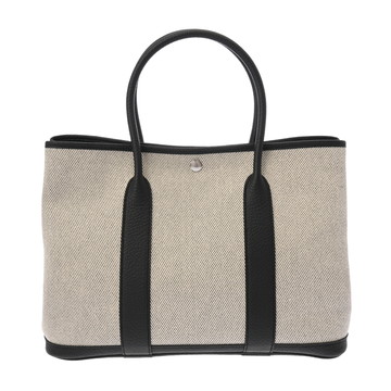 エルメス ガーデンパーティ PM  エクリュ/ブラック ネゴンダ レディース バッグ 【中古】【bag】