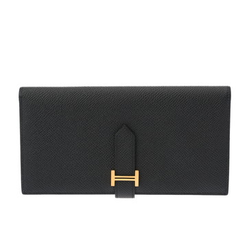 エルメス ベアンスフレ ブラック ヴォーエプソン ユニセックス 財布 【中古】【purse】