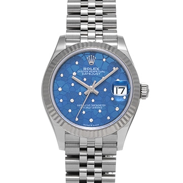 ロレックス デイトジャスト 31 278274 アズーロブルー フローラルモチーフ/ダイヤモンド ユニセックス 時計 【中古】【wristwatch】