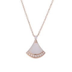 ブルガリ ディーヴァードリームネックレス ゴールド K18ピンクゴールド PG レディース ジュエリー 【中古】【jewelry】