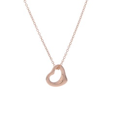 ティファニー オープンハートネックレス 11mm ゴールド K18ピンクゴールド PG レディース ジュエリー 【中古】【jewelry】