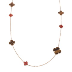 ヴァン クリーフ&アーペル ヴィンテージアルハンブラネックレス 16P ゴールド K18イエローゴールド YG レディース ジュエリー 【中古】【jewelry】