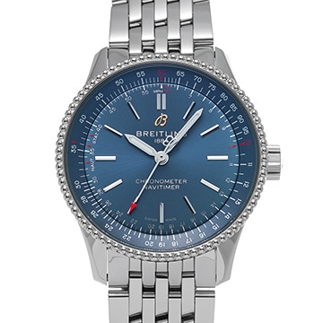 ブライトリング ナビタイマー オートマチック 35 A17395161C1A1 ブルー ユニセックス 時計 【中古】【wristwatch】