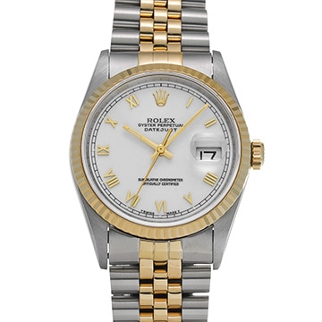 ロレックス デイトジャスト 16233 ホワイト メンズ 時計 【中古】【wristwatch】