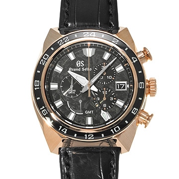 グランドセイコー スプリングドライブ クロノグラフ GMT 特選会 2022 限定モデル SBGC252 ブラック メンズ 時計 【中古】【wristwatch】