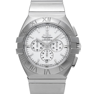 オメガ コンステレーション ダブルイーグル クロノグラフ 1514.20 ホワイト メンズ 時計 【中古】【wristwatch】
