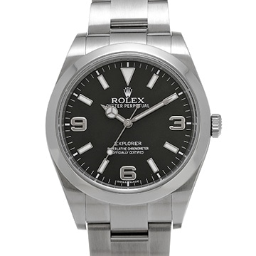 ロレックス エクスプローラー 214270 ブラック メンズ 時計 【中古】【wristwatch】