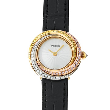 カルティエ トリニティ 2357 ホワイト レディース 時計 【中古】【wristwatch】