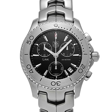 タグ ホイヤー リンク クォーツ クロノグラフ CJ1110.BA0576 ブラック メンズ 時計 【中古】【wristwatch】
