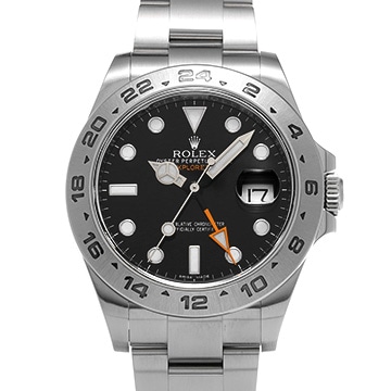 ロレックス エクスプローラーII 216570 ブラック メンズ 時計 【中古】【wristwatch】