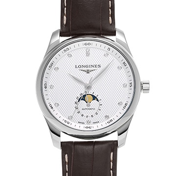 ロンジン マスターコレクション ムーンフェイズ L2.909.4.77.3 シルバー/ダイヤモンド メンズ 時計 【中古】【wristwatch】