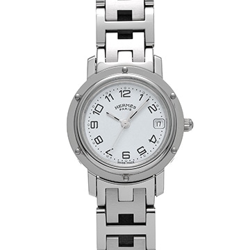 エルメス クリッパー CL4.210 ブルー レディース 時計 【中古】【wristwatch】