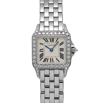 カルティエ サントス ドゥモワゼル SM WF9003Y8 シルバー レディース 時計 【中古】【wristwatch】
