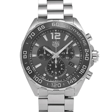タグ ホイヤー フォーミュラ1 クォーツ クロノグラフ CAZ1011.BA0842 グレー/ブラック メンズ 時計 【中古】【wristwatch】