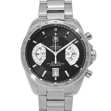 タグ ホイヤー グランドカレラ キャリバー17RS クロノグラフ CAV511A.BA0902 ブラック メンズ 時計 【中古】【wristwatch】