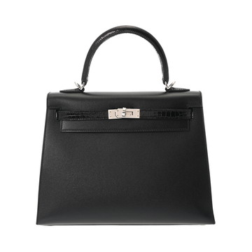エルメス ケリータッチ25 外縫い ブラック ニロティカスマット/ヴォー・マダム レディース バッグ 【新品】【bag】