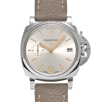 パネライ ルミノール ドゥエ 3デイズ オートマティック アッチャイオ PAM01248 アイボリー メンズ 時計 【中古】【wristwatch】