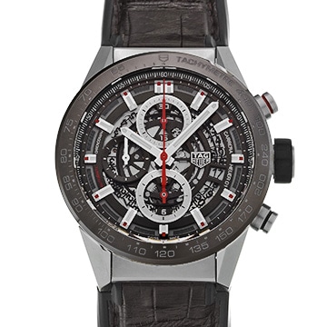 タグ ホイヤー カレラ キャリバーホイヤー01 クロノグラフ CAR201U.FC6405 ブラウン メンズ 時計 【中古】【wristwatch】