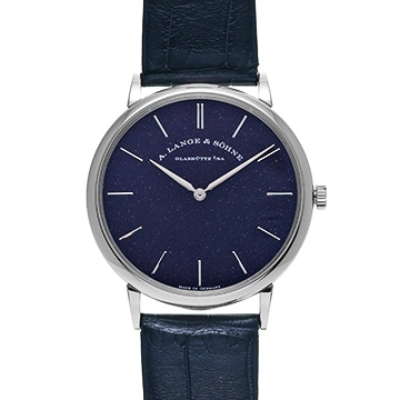 ランゲ＆ゾーネ サクソニア・フラッハ 205.086 コッパーブルー メンズ 時計 【中古】【wristwatch】