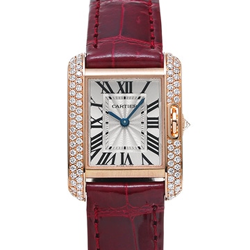 カルティエ タンク アングレーズ SM WT100013 シルバー レディース 時計 【中古】【wristwatch】