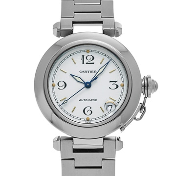カルティエ パシャC W31015M7 ホワイト ユニセックス 時計 【中古】【wristwatch】