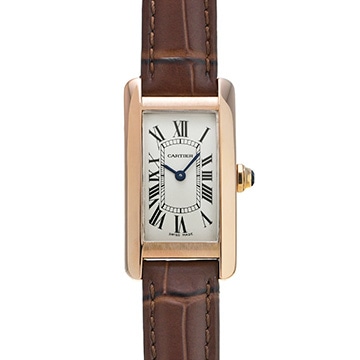 カルティエ タンク アメリカン SM W2607456 シルバー レディース 時計 【中古】【wristwatch】