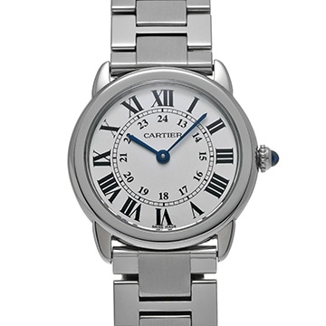 カルティエ ロンドソロ ドゥ カルティエ SM W6701004 シルバー レディース 時計 【中古】【wristwatch】