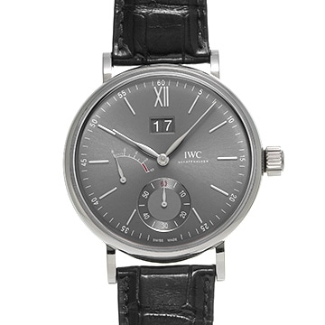 IWC ポートフィノ ハンドワインド 8デイズ ビッグデイト IW516101 スレートグレー メンズ 時計 【中古】【wristwatch】