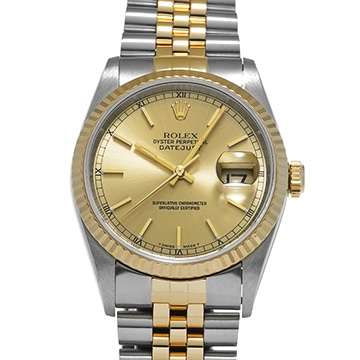 ロレックス デイトジャスト 16233 シャンパン メンズ 時計 【中古】【wristwatch】