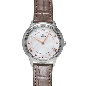 オメガ デヴィル プレステージ 434.13.30.60.55.001 ホワイトシェル/ダイヤモンド レディース 時計 【新品】【wristwatch】