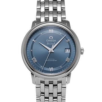 オメガ デ・ヴィル プレステージ コーアクシャル 424.10.37.20.03.002 ブルー メンズ 時計 【新品】【wristwatch】