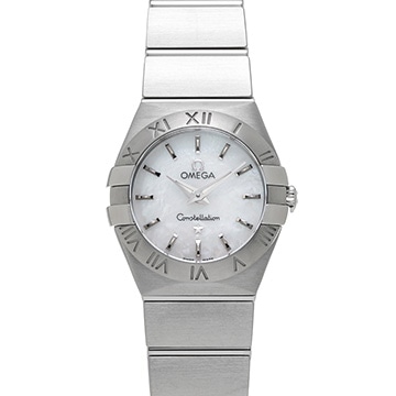 オメガ コンステレーション クォーツ 123.10.24.60.05.001 ホワイトシェル レディース 時計 【新品】【wristwatch】