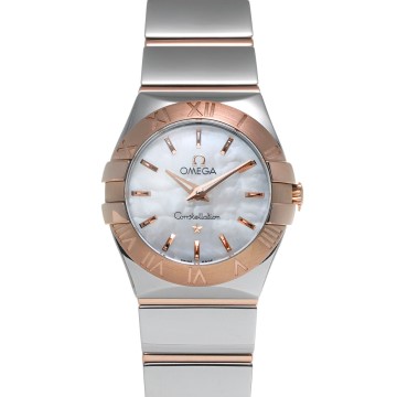 オメガ コンステレーション クォーツ 24mm 123.20.24.60.05.003 ホワイトシェル レディース 時計 【新品】【wristwatch】